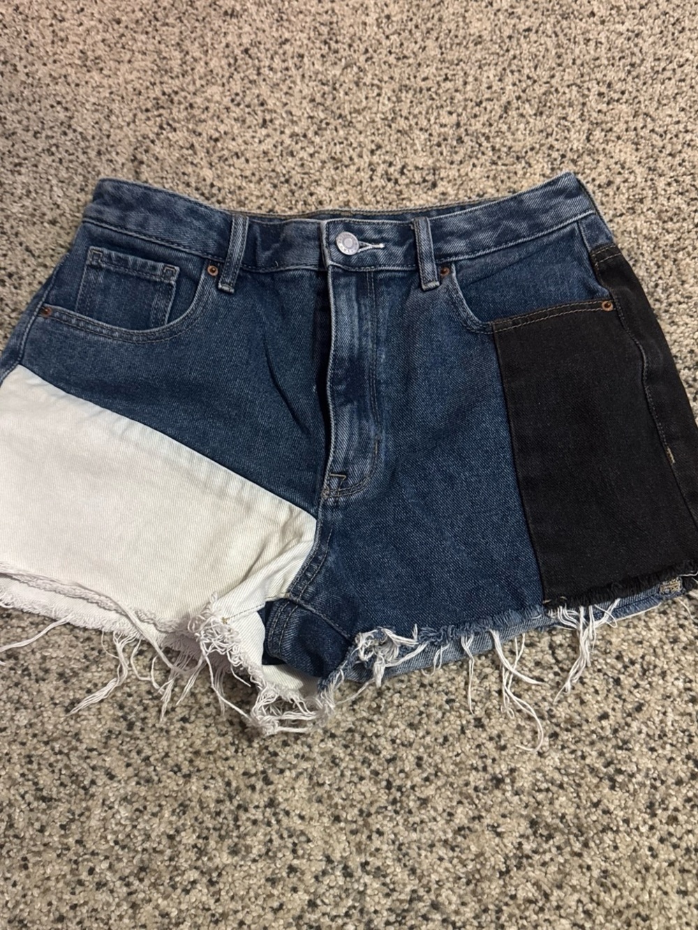 Pacsun Patchwork High Rise Festival Shorts